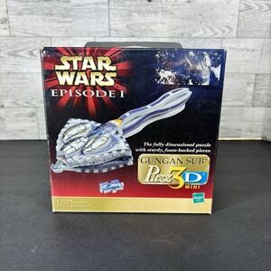 Star Wars Episode 1‎ Gungan Sub Puzz3D Mini 66 Piece Puzzle 1999 Open Complete